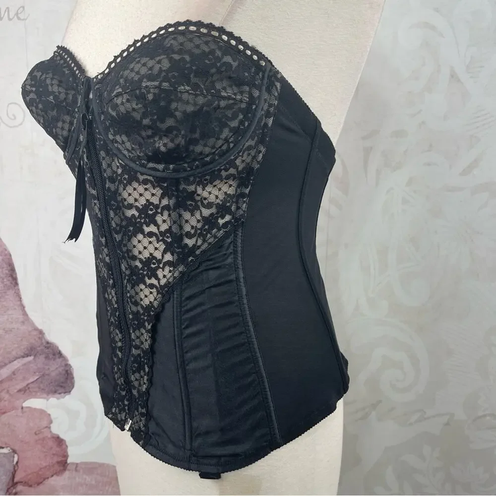 Lady Marlene Bustier Corset Vintage Lace 36B - Picture 4 of 11